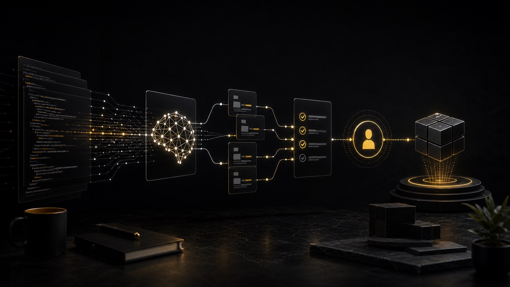 Dark editorial DataTip visual for: The 6-Month AI Countdown: What Developers Must Learn Before the Shift Hits.