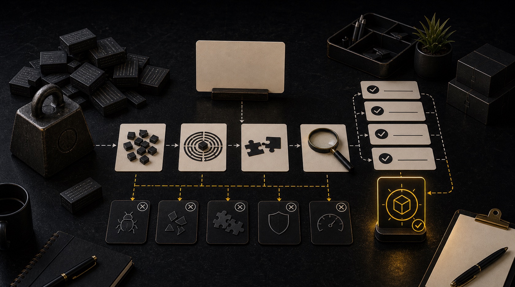 Dark editorial DataTip visual for: Code Is a Liability Until It Solves the Right Problem.