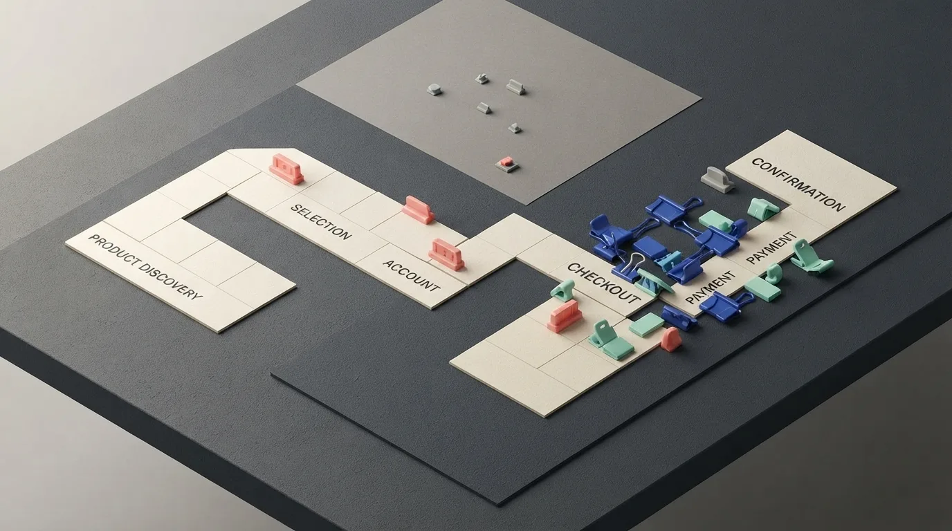 A tactile purchase journey map shows checkout and payment steps marked as the highest-priority accessibility fixes.